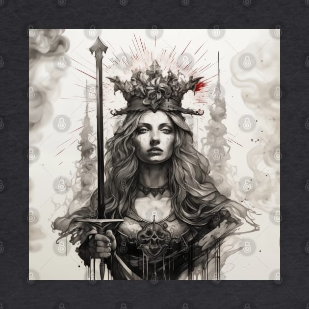 Queen of swords by Creativetee's101